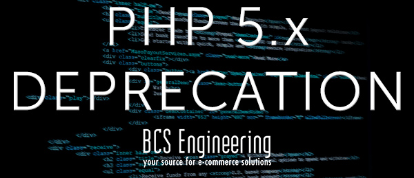 PHP 5.x will be deprecated at the end of 2018!
