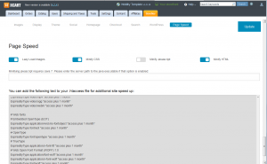Page Speed Options