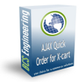 AJAX Quick order for X-cart.  Easily allow your customers to add to cart using our AJAX quick order mod! 