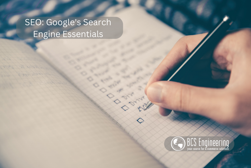 An image of checklist with the title "Google's Search Essentials." 