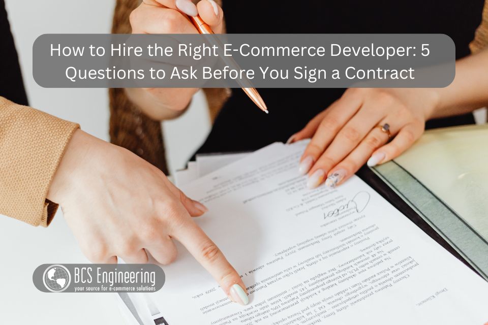 How to Hire the Right E-Commerce Developer: 5 Questions to Ask Before You Sign a Contract