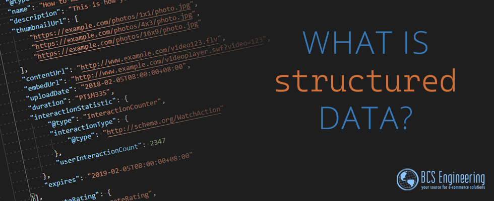 Structured data is a way to convey information to search engines.  In simple terms, it makes your website easier to understand for Google, Bing and the other major search engines.